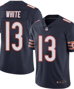 Chicago Bears Bears #13 Kevin White Navy Blue Stitched NFL Limited Rush Jersey