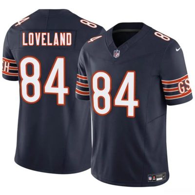 Chicago Bears #84 Colston Loveland Navy 2025 Draft F.U.S.E. Vapor Untouchable Limited Stitched Football Jersey