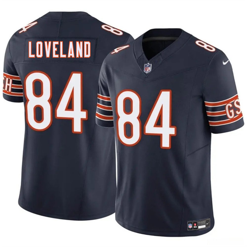 Chicago Bears #84 Colston Loveland Navy 2025 Draft F.U.S.E. Vapor Untouchable Limited Stitched Football Jersey