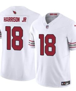 Arizona Cardinals #18 Marvin Harrison Jr White F.U.S.E. Vapor Jersey