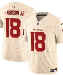 Men's Arizona Cardinals #18 Marvin Harrison Jr. Cream Rivalries Collection F.U.S.E. Vapor Limited Stitched Jersey