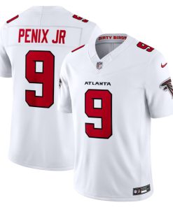 Men's Atlanta Falcons #9 Michael Penix Jr. Nike White Vapor F.U.S.E. Sewn Down Limited Jersey