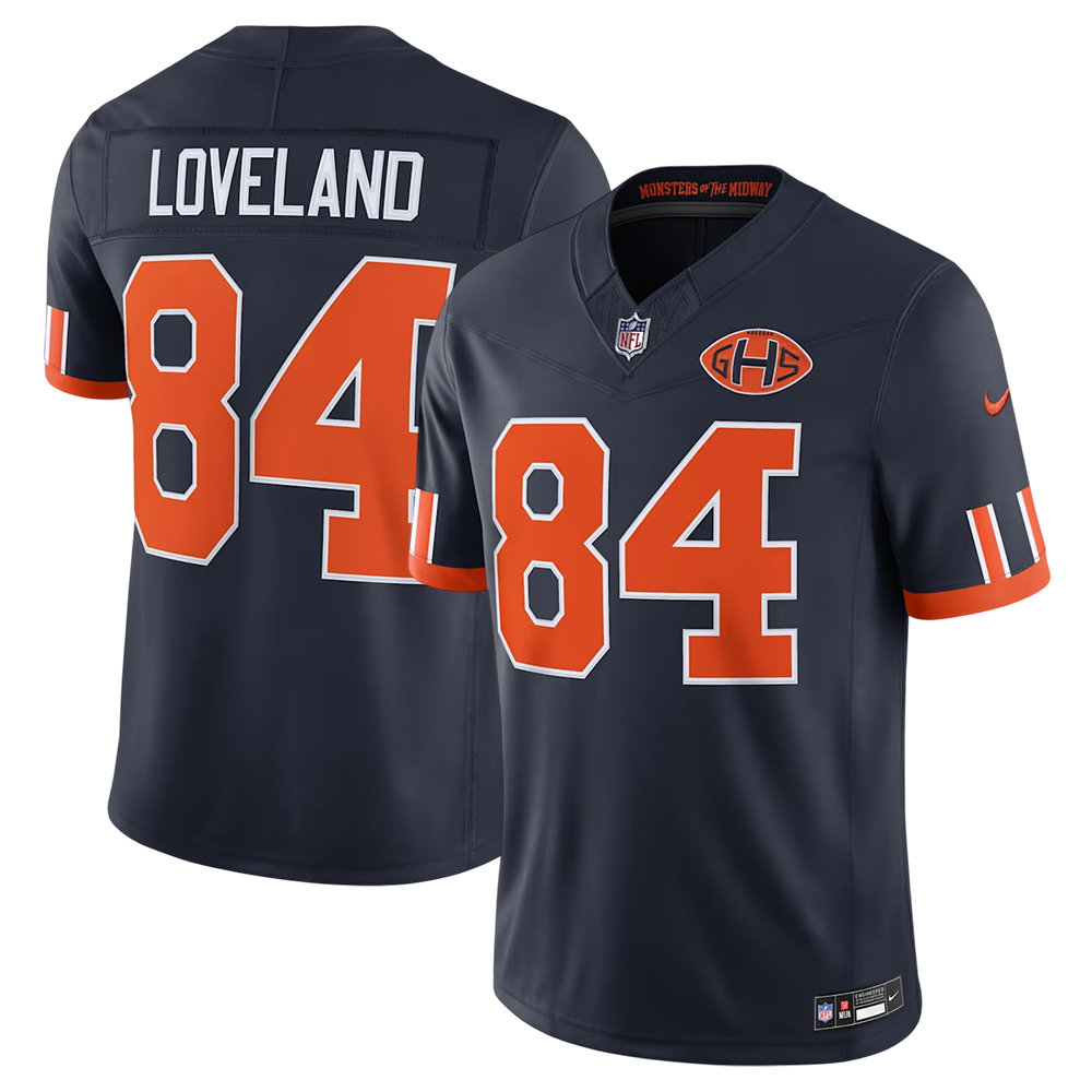 Chicago Bears #84 Colston Loveland Navy 2026 Rivalries Collection Vapor F.U.S.E. Limited Jersey