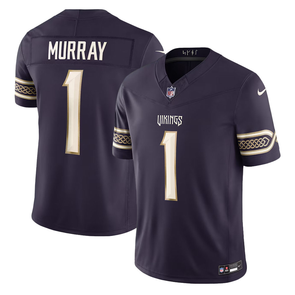 Men's Minnesota Vikings #1 Kyler Murray Purple 2026 Rivalries Collection Vapor F.U.S.E. Limited Jersey