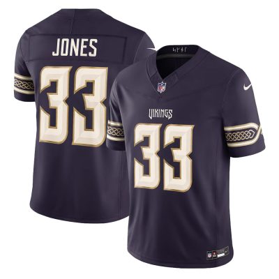 Men's Minnesota Vikings #33 Aaron Jones Purple 2026 Rivalries Collection Vapor F.U.S.E. Limited Jersey