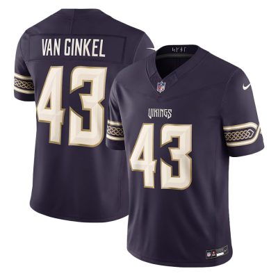 Men's Minnesota Vikings #43 Andrew Van Ginkel Purple 2026 Rivalries Collection Vapor F.U.S.E. Limited Jersey
