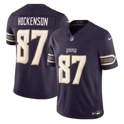 Men's Minnesota Vikings #87 T.J. Hockenson Purple 2026 Rivalries Collection Vapor F.U.S.E. Limited Jersey