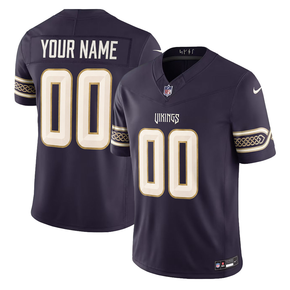Men's Minnesota Vikings Purple 2026 Rivalries Collection Vapor F.U.S.E. Limited Custom Jersey