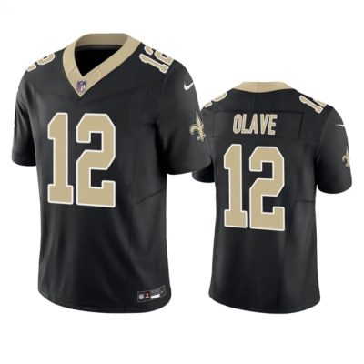 New Orleans Saints #12 Chris Olave Black F.U.S.E. Vapor Untouchable Limited Stitched Jersey
