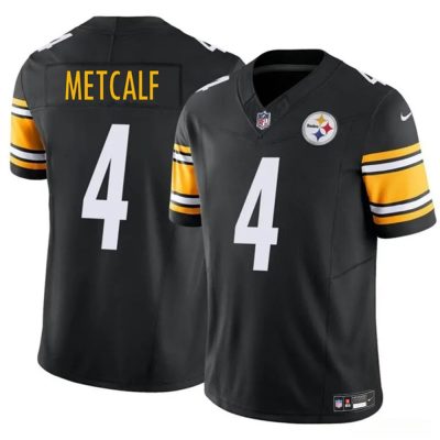 Men's Pittsburgh Steelers #4 Metcalf Black F.U.S.E. Vapor Untouchable Limited Stitched Jersey