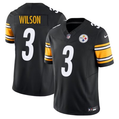 Pittsburgh Steelers #3 Russell Wilson Black F.U.S.E. Vapor Untouchable Limited Jersey