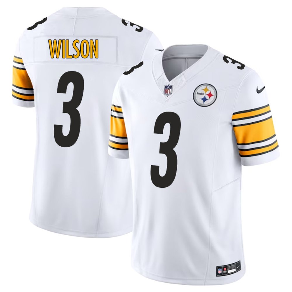 Pittsburgh Steelers #3 Russell Wilson White F.U.S.E. Vapor Untouchable Limited Jersey
